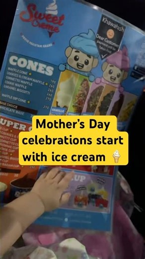Celebrating Mom Early with Ice Cream 🍨
