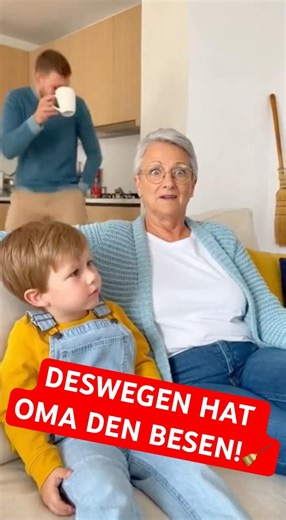 Ist Oma heimlich eine Hexe? 🧙‍♀️ #kindermund #besen