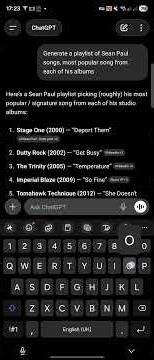 ChatGPT Spotify App - Create Playlist #shorts #sonarsystems #chatgpt #ai #Spotify #seanpaul
