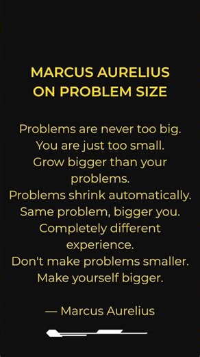 Marcus Aurelius On Problem Size