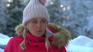 The Jump's Amy Willerton crashes into icy wall whilst training