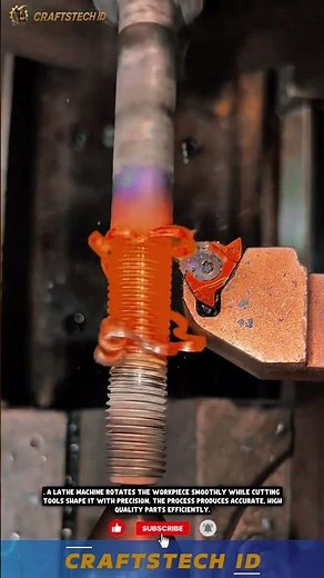 Lathe Machine in Action | Precision Turning & Metalworking Process #machine #industrialmachine