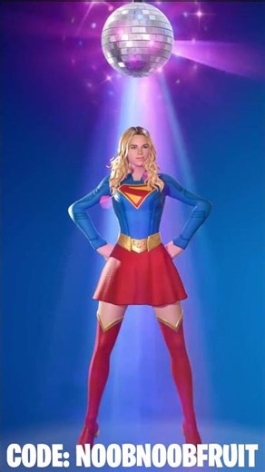Super Dance 'n Pose Emote Showcase ft. Supergirl | Fortnite x DC