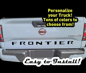 2022-2026  Nissan Frontier Pro4x Tailgate Inserts Tons of Colors!!! - Etsy