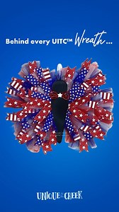 🇺🇸🦋 A creative way to celebrate Memorial Day & the 4th of July! Kathy from #TeamUnique made this beautiful wreath using the UITC™ Wing Wreath Board. Get started with everything you need 👇👇👇 go.uniqueinthecreek.com/shop 📹 Watch our FREE replay to learn to #makeitlikeKathy👇 https://www.youtube.com/watch?v=9EDJALnFonA #crafting #wreath #wreathmakers #patriotic #4thofJuly #IndependenceDay #MemorialDay #USA | Unique in the Creek Ltd.