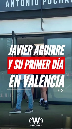 LISTO PARA UNA NUEVA ETAPA 🔥 Javier Aguirre dirigió su primer entrenamiento del Valencia. ⚽ #wdeportes #FutbolEuropeo