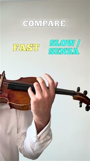 Fast vs Slow Vibrato – Which Sounds Better? 🎻 #violin #violinist #vibrato