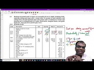 How to do Rate Analysis for Earthwork - using CPWD Delhi Schedule of Rates 2019