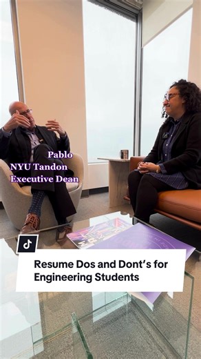 Dos and Donts: #engineeringstudent resume edition @New York University @NYU Admissions #engineer #engineering #stem #stemtok