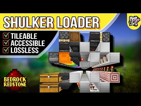 Shulker Loader Accessible Box TILEABLE | Minecraft Tutorial | BEDROCK MCPE XBOX PS