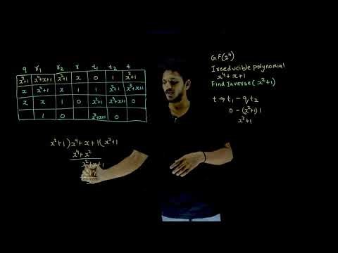 GF(p^n) Inverse Using Euclidean Algorithm || Lesson 44 || Cryptography ||