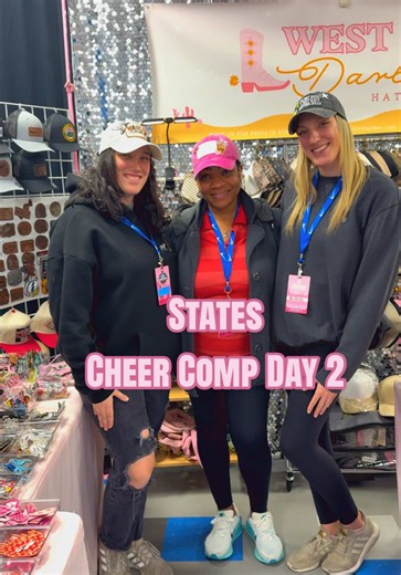 Part 2: And that’s a wrap on the States Cheer Championships 📣✨ The energy, the support, and the record-breaking love did not go unnoticed. So grateful for every athlete, parent, cheer family, and fellow vendors & staff who stopped by and supported us. 🙏🏼💖 Until next time… ✨🤍 . . #C#CheerCommunityC#CheerLifeV#VendorLifeS#SmallBusinessOwnerW#WomenOwnedBusiness