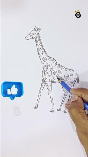 Create Your Own Giraffe 🦒| Easy Drawing | #art #drawing #giraffe #ytshorts #easydrawing #howtodraw
