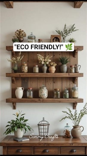 Reclaimed Wood Shelves! 🌿 Rustic Wall Decor from Old Barn Wood