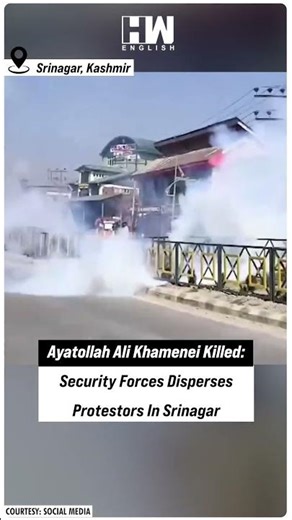 #Shorts | Ayatollah Ali Khamenei Killed: Security Forces Disperses Protestors In Srinagar | Kashmir