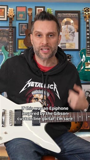 Epiphone 80s Explorer is Rad SUBSCRIBE & JOIN THE MADNESS and watch the full demo on my YouTube channel #theneuroticguitarist #gibson #epiphone #Explorer #jameshetfield | The Neurotic Guitarist