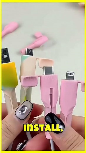 Protect Your Cables from Breaking with Style! 🔌🎨 | Cable Protector #Shorts