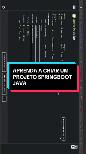 Aprenda A Criar Um Projeto SpringBoot Java Facilmente