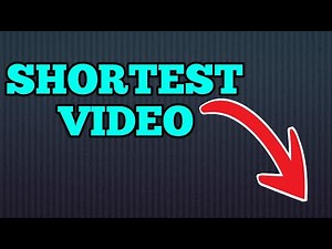 The Shortest Video Ever (WORLD RECORD)