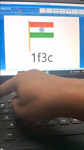 Indian flag symbol in ms word shortcut key ! shortvideo #Indian flag #indian flag symbol in word