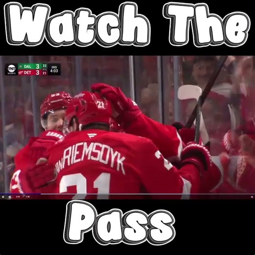 Watch This Amazing Pass From JVR To Dylan Larkin To Tie It At 3 A Piece Det Vs Dallas Dec 23rd 2025!