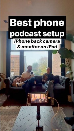 How to use your iPad as a podcast monitor for iPhone | Pro podcast using iPhone back camera and iPad