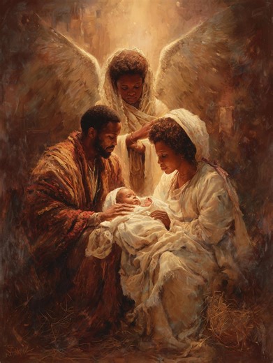 Afrocentric Black Nativity | African American Holy Family Wall Art | Black Angel Christmas Art | Kente Nativity Printable | Digital Download - Etsy
