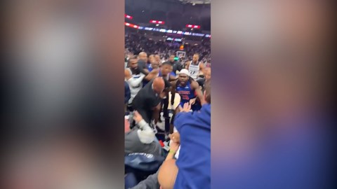 Brawl erupts between Pistons and Timberwolves