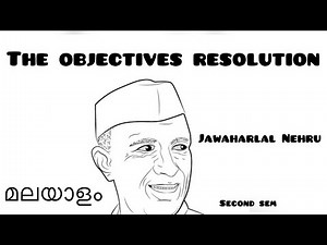 The Objectives Resolution Summary In Malayalam|Jawaharlal Nehru|Readings from the fringes|Second Sem