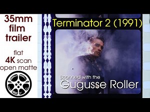 Terminator 2 (1991) 35mm film trailer, flat open matte 4K *CROPPED