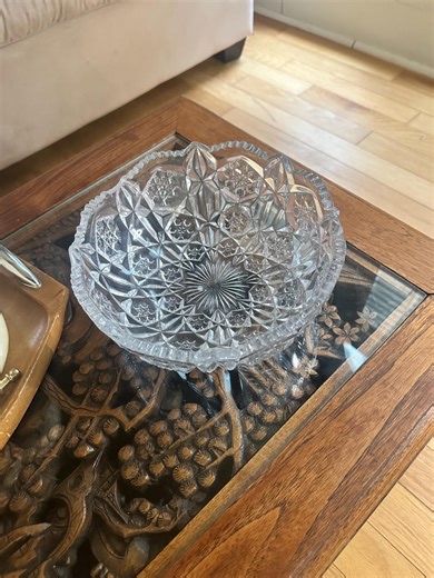 Early American Pressed Glass (EAPG) Mckee Early American Pressed Glass Bowl. 9 Inches - Etsy