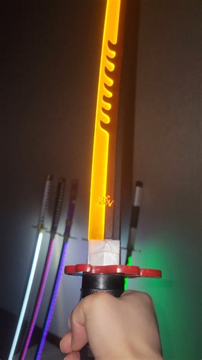 Tanjiro led sword show ☀️☀️☀️ #demonslayer #anime #sword