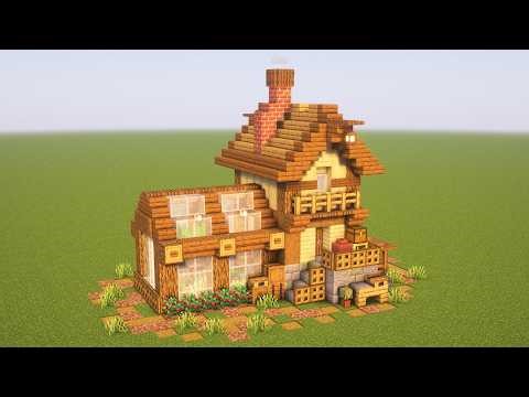 ⛏️ Minecraft Starter House with Greenhouse | Tutorial
