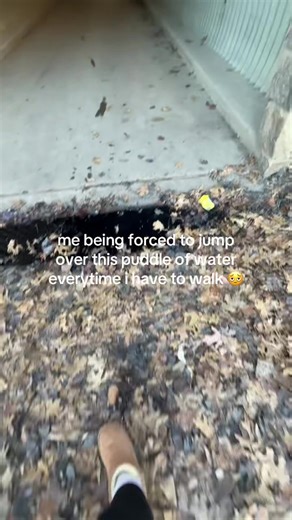 Struggling to Jump Over Puddles: A Relatable Struggle