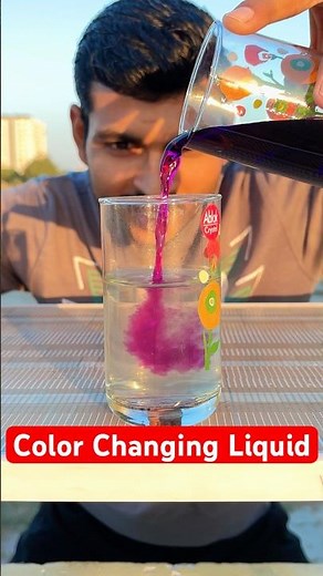 Magical Color Changing Liquid 🍷 #magic #shorts