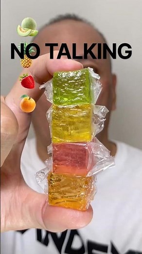 👂ASMR KINJO JAPANESE JELLY CANDY (4 FLAVORS) EATING SOUNDS👂#shorts #asmr #candy