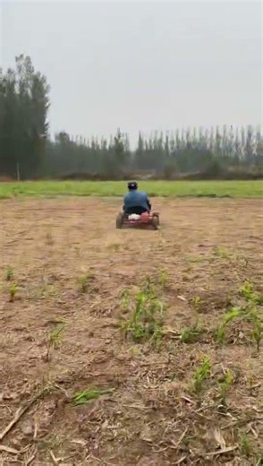 Customer Test Three Wheel Fuel Kart Runs Smoothly On Grass Mud Field #gokart