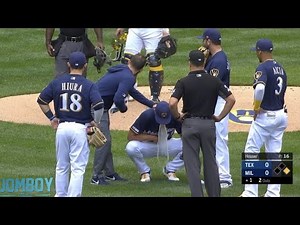 MLB Pitcher Keeps Puking on the Field, And It's (Somehow) Working