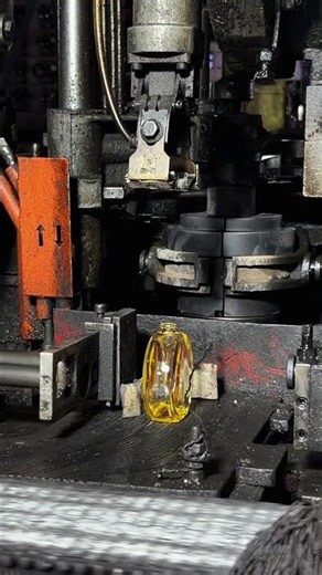Molten Glass to Circular Perfume Bottle Process!