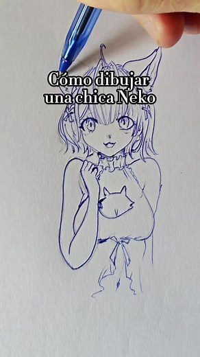 Cómo dibujar una chica Neko: Guía paso a paso