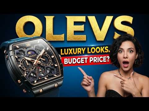 OLEVS Tonneau Watch Review | Luxury Sports Aesthetic on a Budget! ⌚️