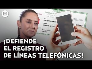 “Registro es clave contra extorsión”: Claudia Sheinbaum explica la importancia del registro celular