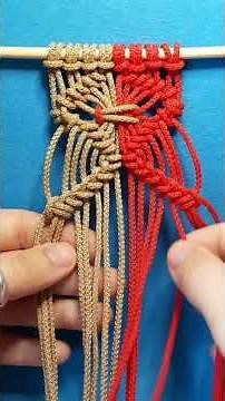 How to Knot Two Colors: WALL HANGING Guide