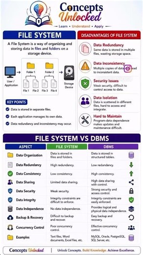 FILE SYSTEM vs DBMS