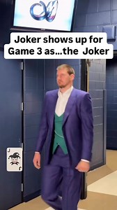 338 reactions · 11 shares | Nikola Jokic shows up for Nuggets vs Thunder as…The Joker. Name a better pregame fit, I’ll wait | Rachel Nichols | Facebook