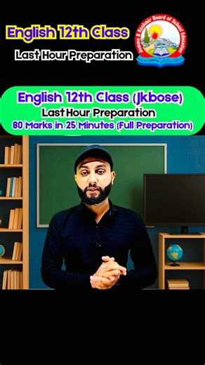 JK STUDY MATERIALS on Instagram: "English 12th Class - Last Hour Preparation (80 Marks in 25 Minutes) - Full Revision #Jkbose"