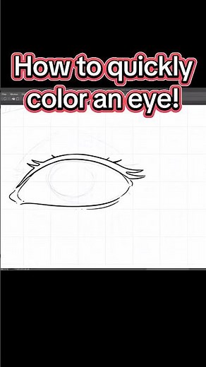 How to quickly color an eye - an easy drawing tutorial. #drawingtutorial #howtodraw