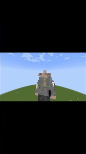 I Build A player Statue In Minecraft