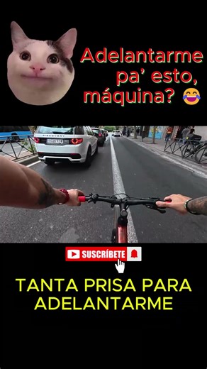 Adelantarme por el carril bus para… ¿PARAR? 🤡#ciclista #madrid #movilidadsostenible #adelantamientos