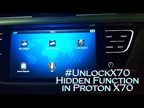 Hidden 360 camera & Safety system settings in Proton X70